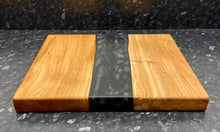 Load image into Gallery viewer, Oak &amp; Black Pearl Resin Serving Board (Str-1257)
