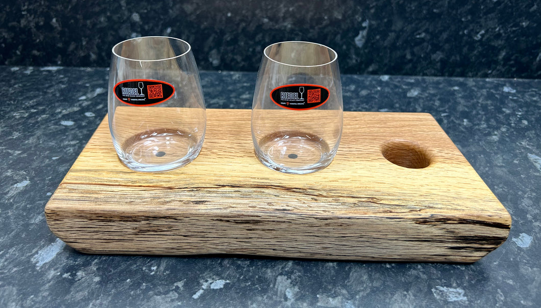 Tasting Flight with 2 Riedel Port/Spirit Glasses (2Pt-1080)