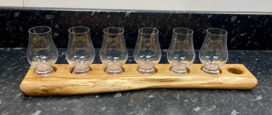 Tasting Flight with 6 Glencairn Whisky Glasses (6Gcn-1140)