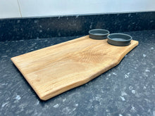 Load image into Gallery viewer, Serving Board with 2 x 10cm Carbon tapas dishes (2TpC-1046)
