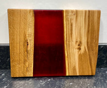 Load image into Gallery viewer, Oak &amp; Red Resin Serving Board (Str-1226)
