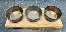 Load image into Gallery viewer, Serving Board with 3 “Aztec” 12cm Bowls (3Az12-1062)
