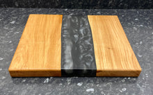 Load image into Gallery viewer, Oak &amp; Black Pearl Resin Serving Board (Str-1256)
