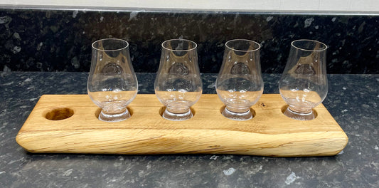 Tasting Flight with 4 Glencairn Whisky Glasses (4Gcn-1139)