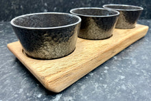 Load image into Gallery viewer, Serving Board with 3 Oxide 12cm Bowls (3Ox12-1063)
