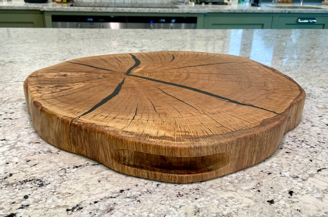 End Grain Oak & Resin Board (Egr-1252)