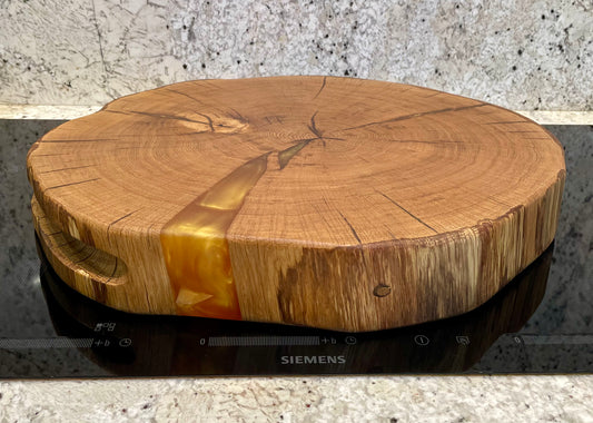 End Grain Oak & Resin Board (Egr-1254)