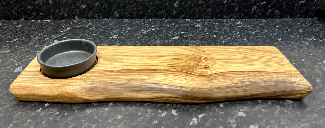 Serving Board with 10cm Carbon tapas dish (1TpC-1004)