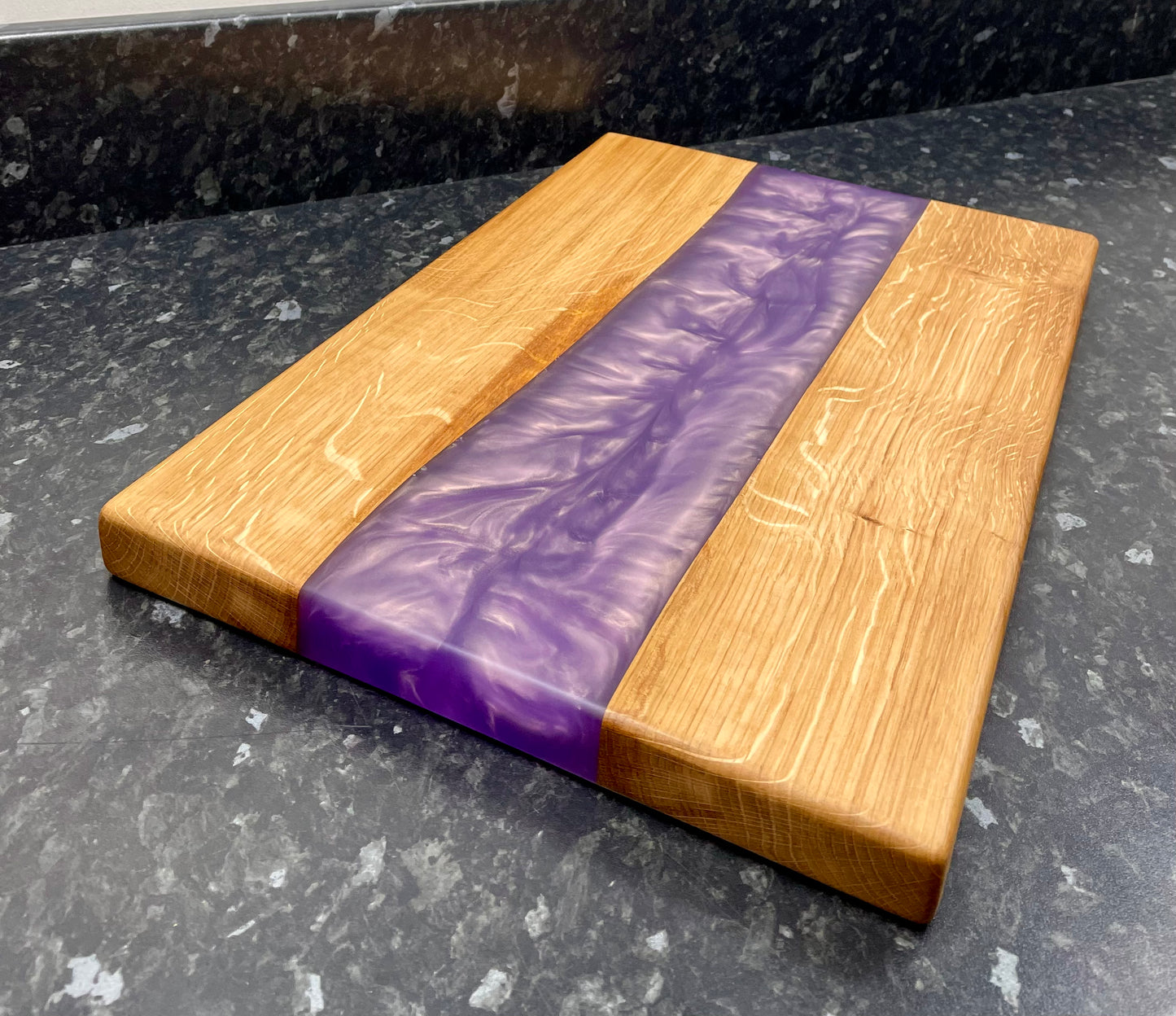 Oak & Gold Purple Resin Serving Board (Str-1260)