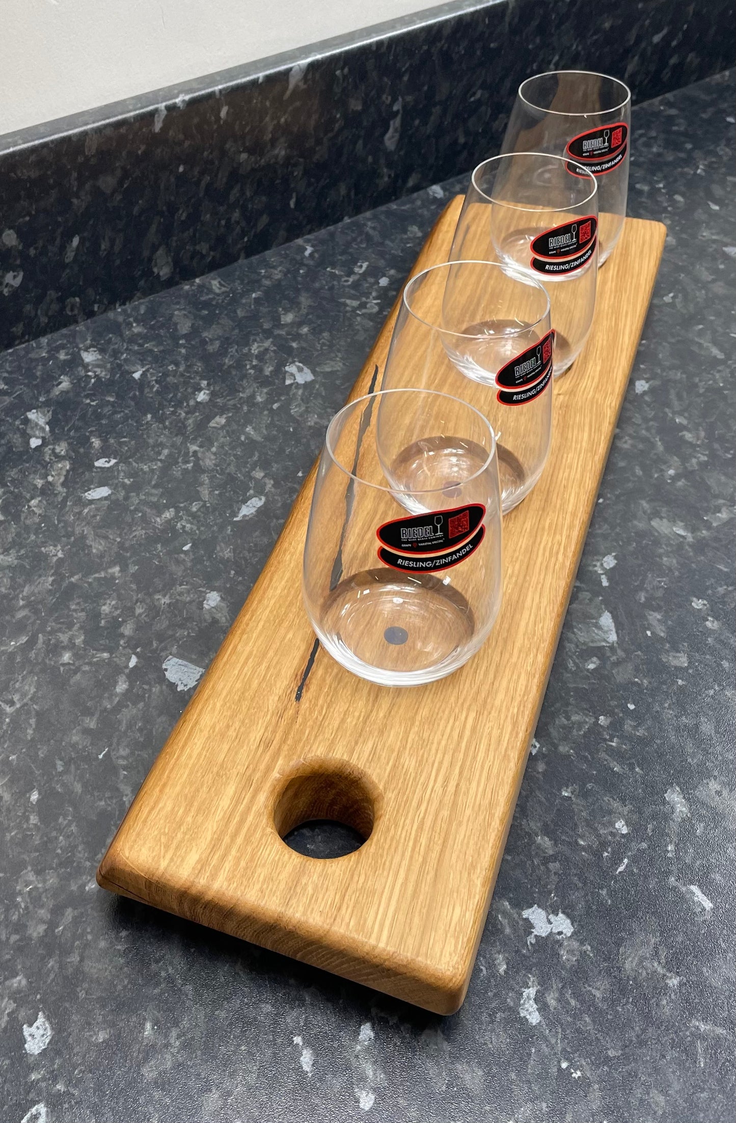 Tasting Flight with 4 Riedel White Wine Glasses (4ww-815)