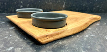 Load image into Gallery viewer, Serving Board with 2 x 10cm Carbon tapas dishes (2TpC-1045)
