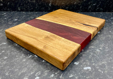 Load image into Gallery viewer, Oak &amp; Red Resin Serving Board (Str-1225)
