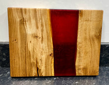 Load image into Gallery viewer, Oak &amp; Red Resin Serving Board (Str-1227)
