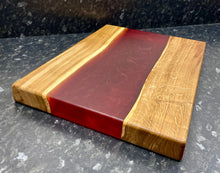 Load image into Gallery viewer, Oak &amp; Red Resin Serving Board (Str-1224)
