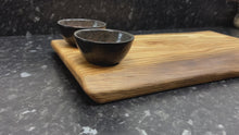 Load and play video in Gallery viewer, Serving Board with 2 x 9cm Oxide dipping bowls (2Ox9-988)
